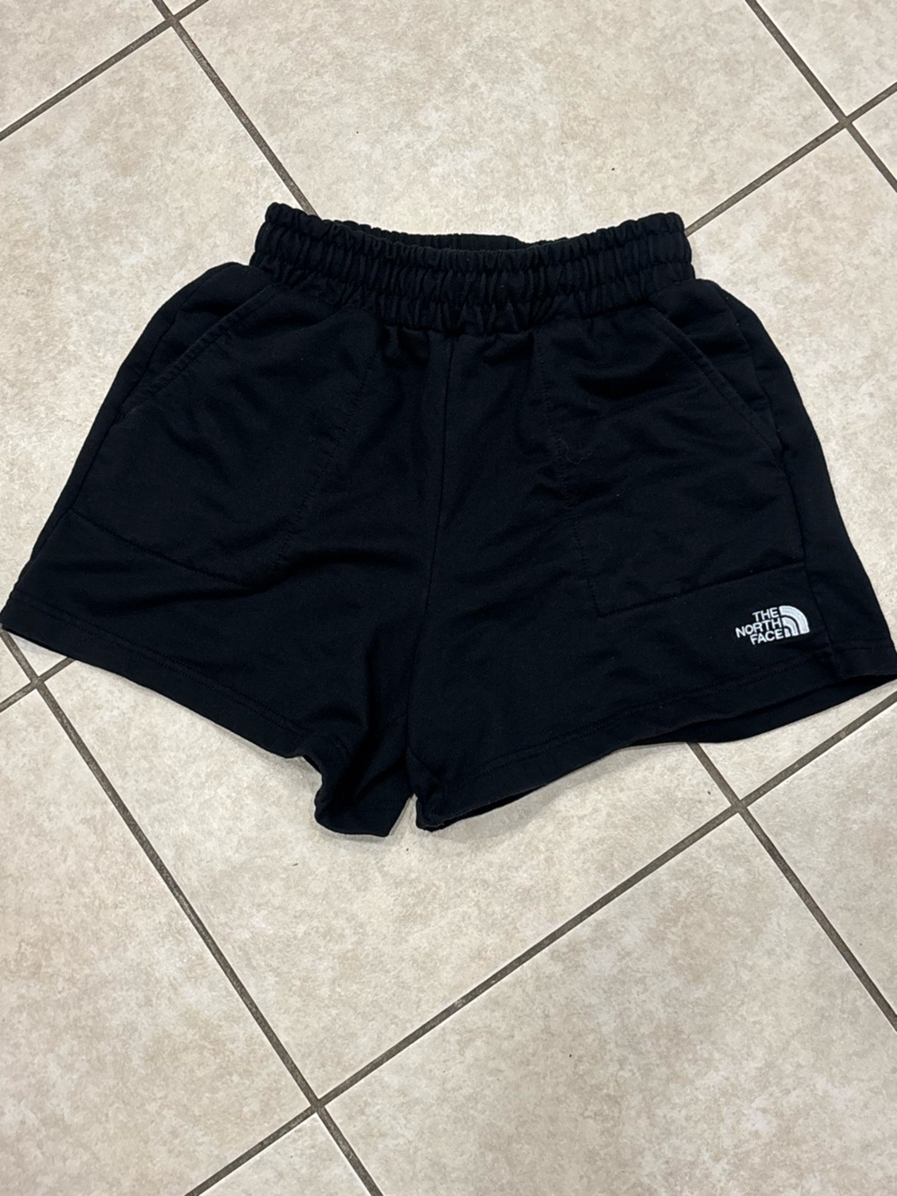 The North Face Black womens terry shorts